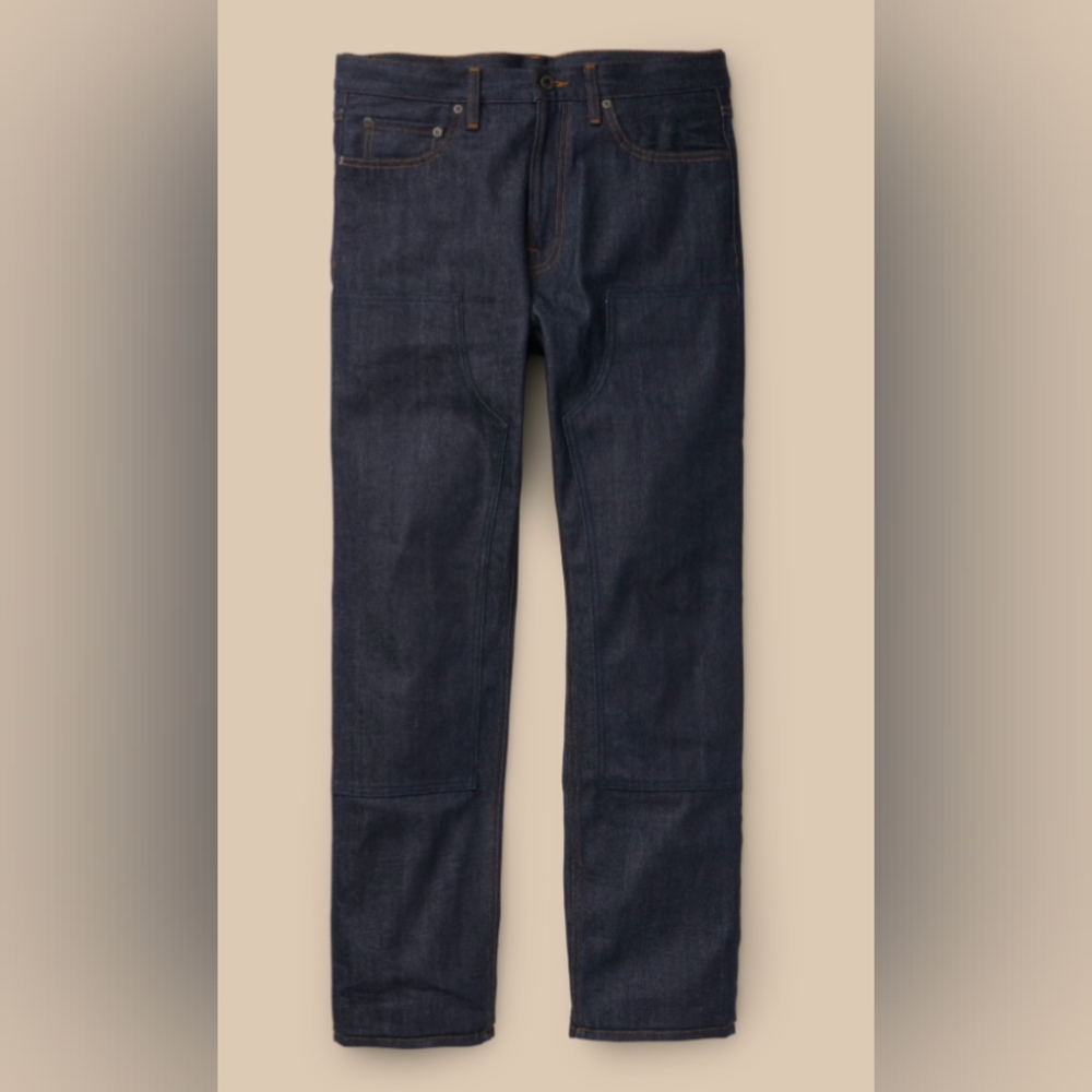 NWT Filson Bullbuck Double Front Jeans Raw Indigo Men's Size 28 x 33 Made in USA
